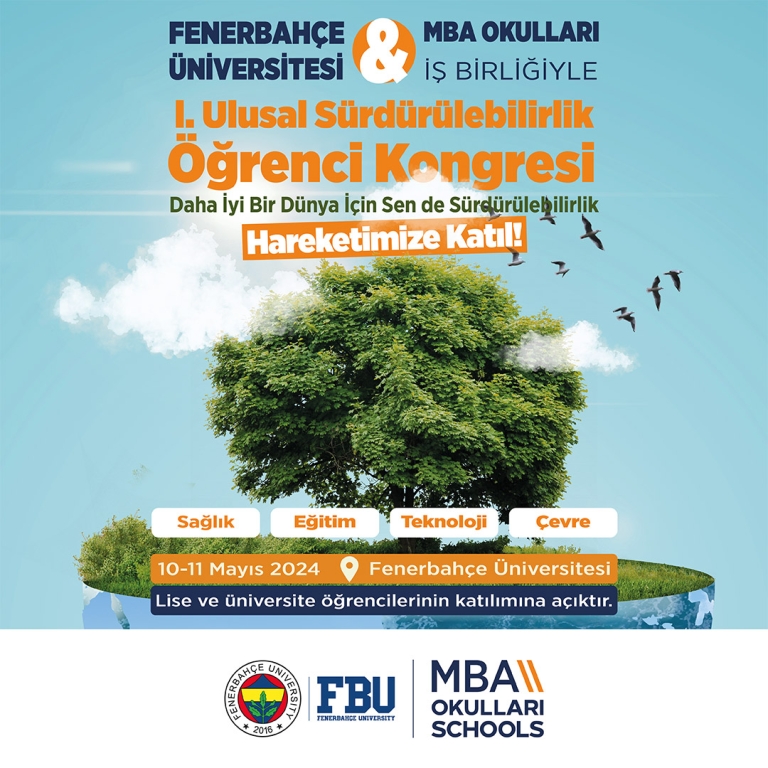 Üniversite ve Lise Öğrencileri Sürdürülebilirlik Öğrenci Kongresinde Buluşuyor